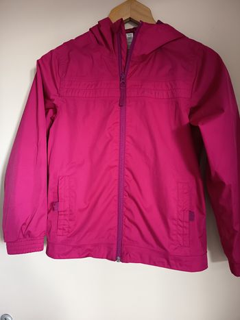 Coupe-vent enfant rose fuchsia Quechua 10 ans – veste imperméable à capuche