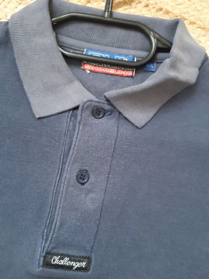 Polo vintage bleu marine Challenger XL - photo numéro 9