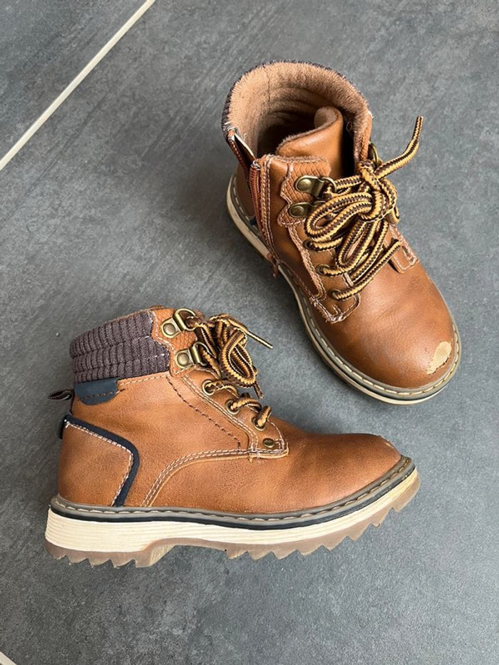Bottines enfant camel