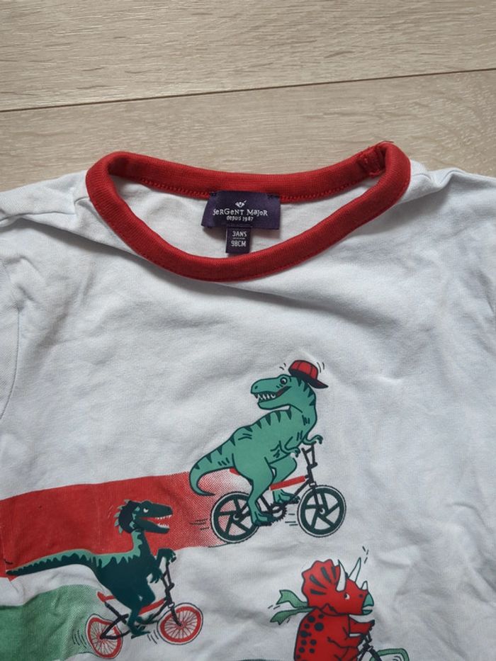 T shirt blanc 3 ans sergent major - photo numéro 3