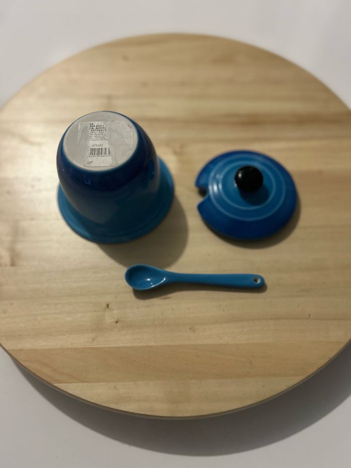 Contenant de présentation céramique bleu - photo numéro 6