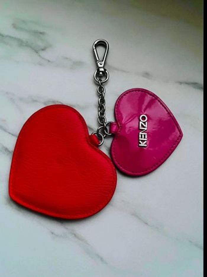 Porte-clés double-coeur Kenzo - photo numéro 2
