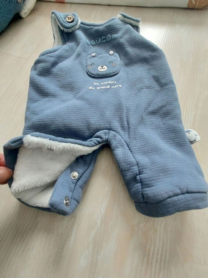 Ensemble Salopette chaude et body 1 mois - photo numéro 5