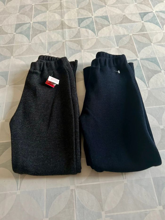 Lot de 2 leggings- fille ou garçon - 6 ans - Duger - neuf