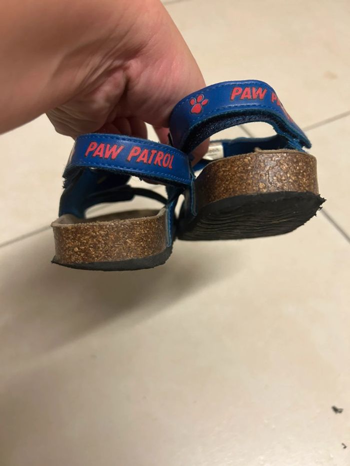 sandales garçon Pat Patrouille bleues à boucle et scratch taille 28 - photo numéro 11