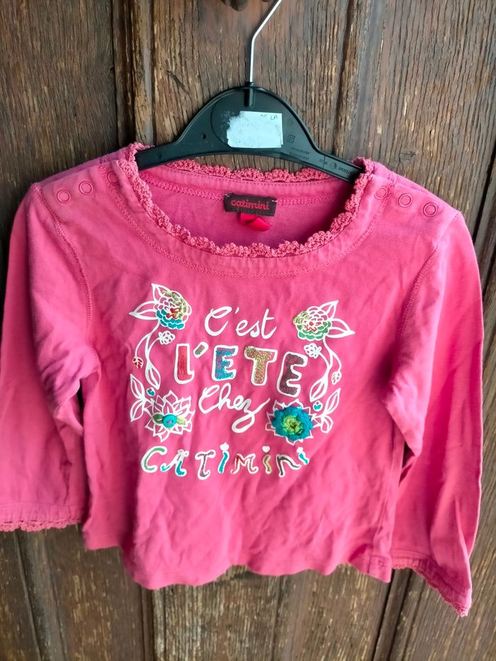 Très joli tee shirt Catimini 3 ans - photo numéro 1