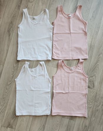 Débardeurs maillots de corps bretelles 4ans