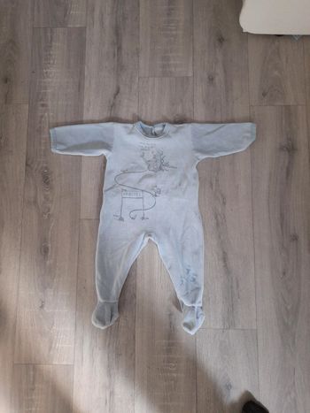 Pyjama bleu 12 mois en velours