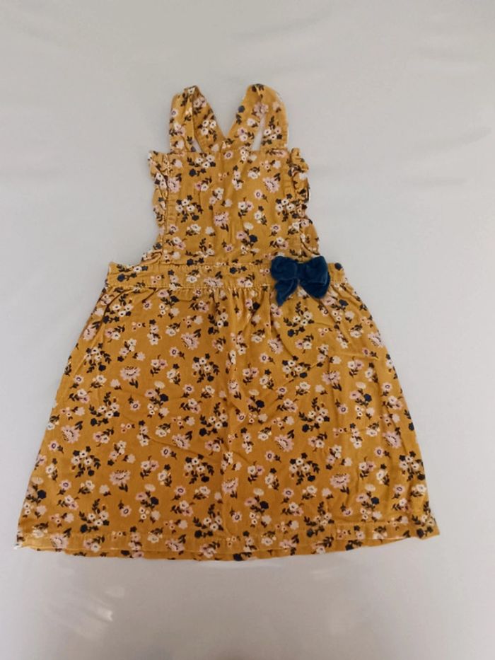 Robe velours jaune