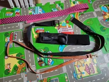 Lot 4 ceintures nœud marron noir