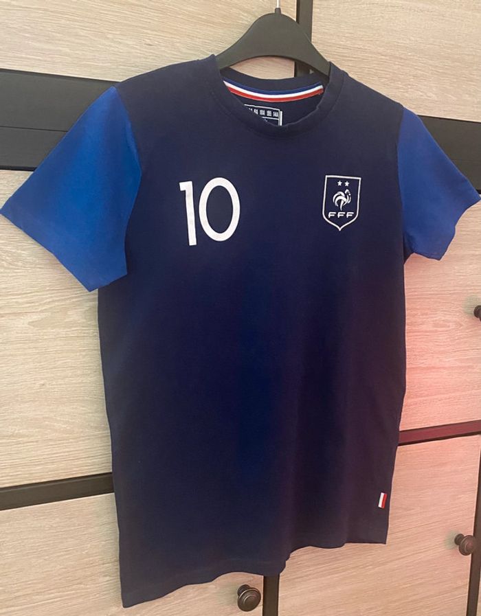 T-shirt FFF Foot Mbappé Taille 12 ans - photo numéro 2