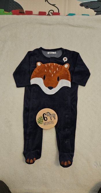 Pyjama renard velours 6 mois