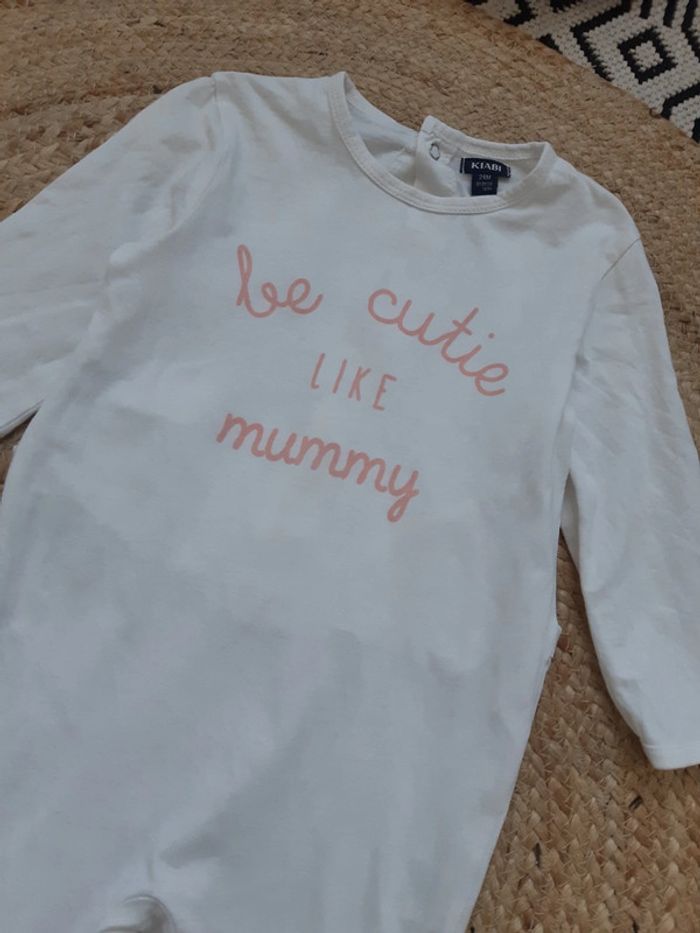 Pyjama fin 1 pièce Kiabi 24 mois - photo numéro 2