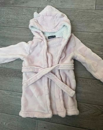 Peignoir doux rose pastel In extenso 18 mois