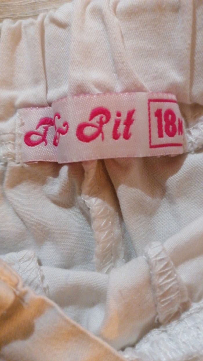 Pantacourt blanc 18 mois - photo numéro 4