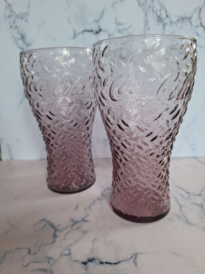 Lot de 2 verres coca-cola