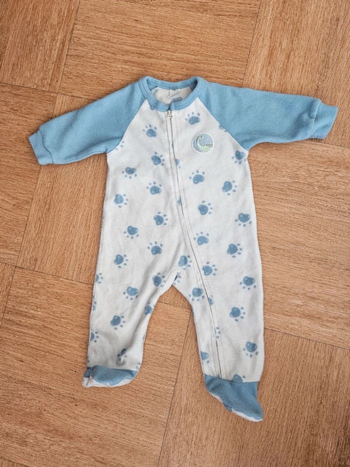 Lot de 3 pyjamas en velours 6 mois - photo numéro 3
