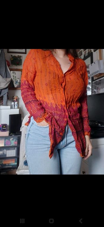 Blouse fluide transparente