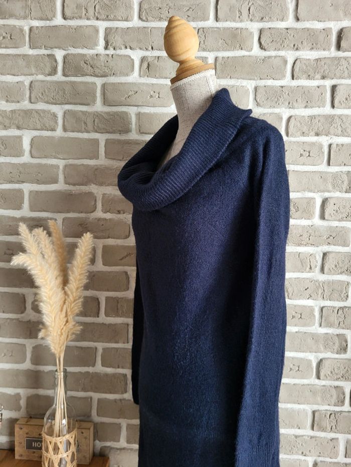 Robe pull bleu marine extra doux - Mango - Neuve - photo numéro 8