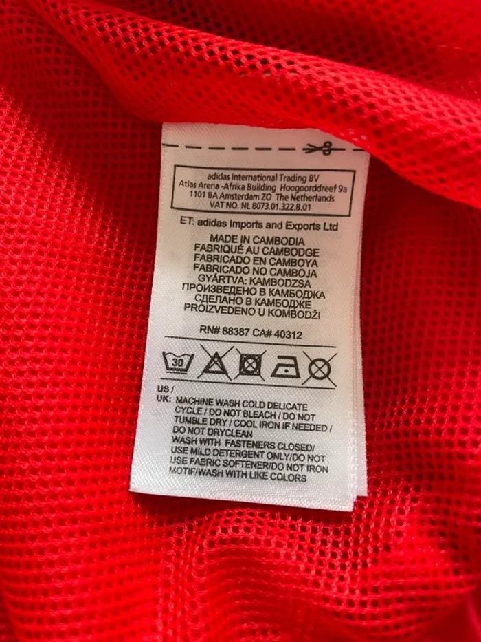 Sweat-shirt adidas rouge - photo numéro 4