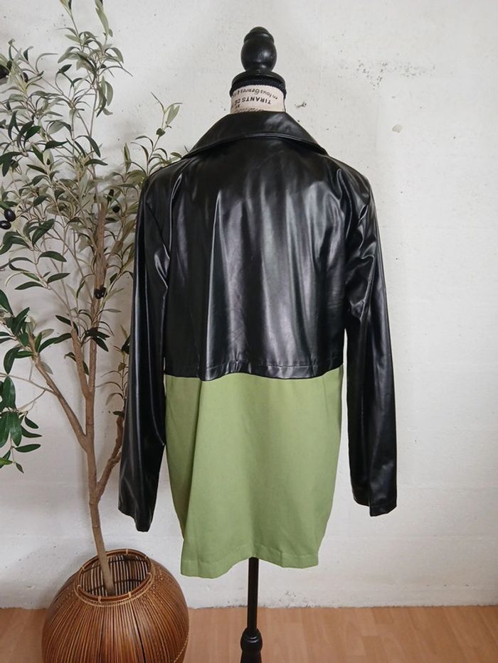 🖤💚 Veste noire & verte bi-matière – Taille 40/42 – Marque Awesta - photo numéro 5