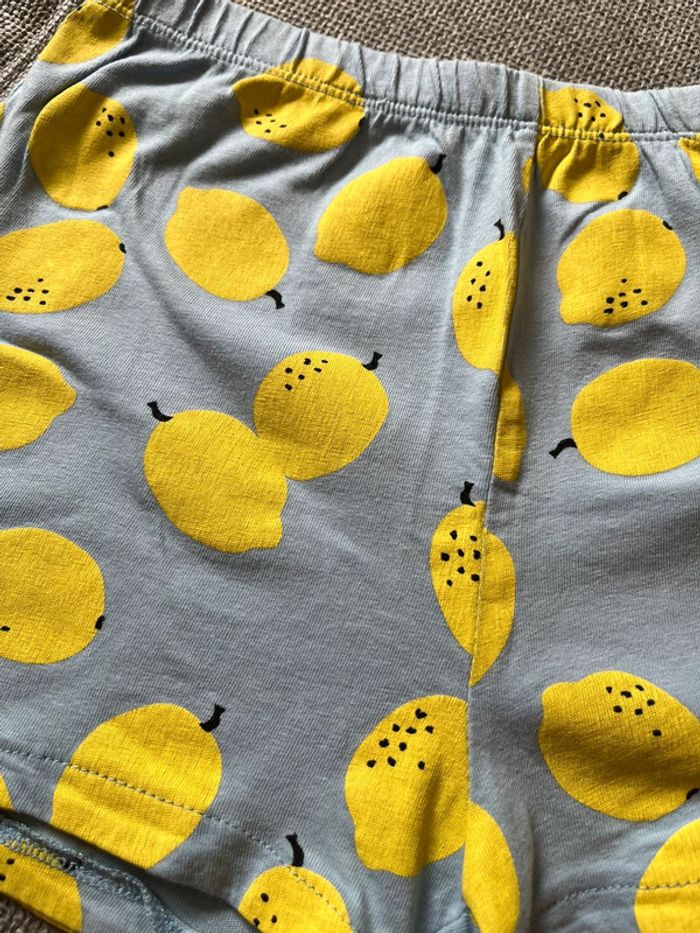 Short imprimé citrons fille 8 ans - photo numéro 2