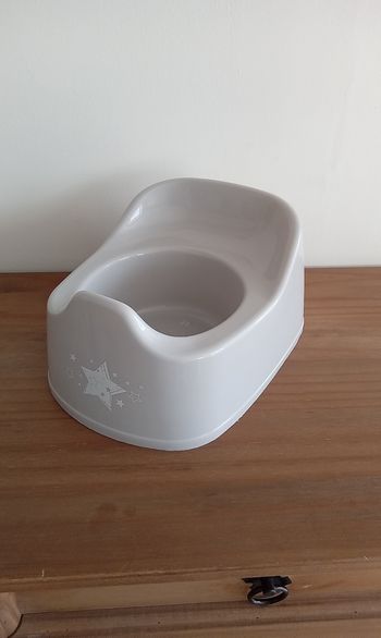 Pot de toilette WC bébé mixte gris et étoiles neuf