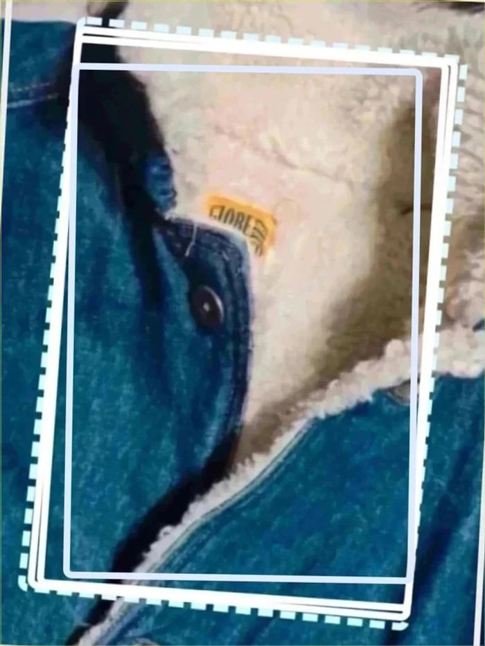 Veste fourré jeans globe trotter - photo numéro 6