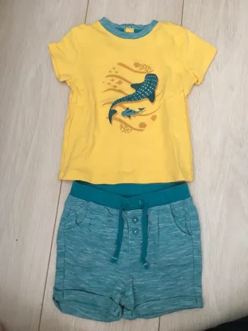 Ensemble short t-shirt 6 mois obaibi