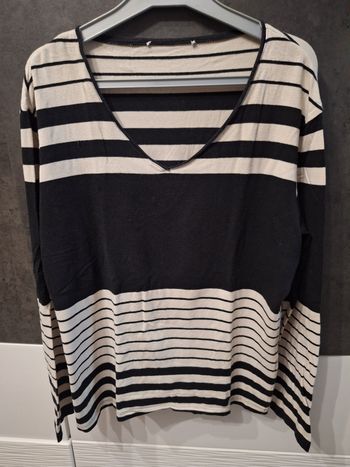 T-shirt manches longues rayé