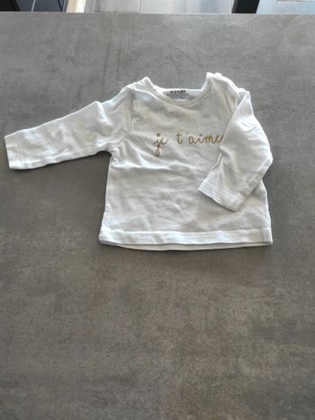 T-shirt manche longue 1 mois