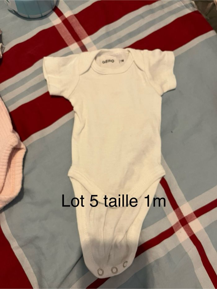 Lot bodies bébé fille 1 mois - photo numéro 4