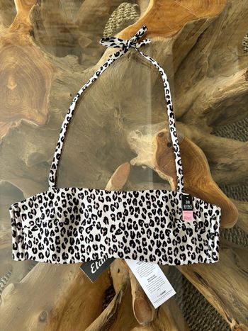 Haut de maillot de bain léopard femme