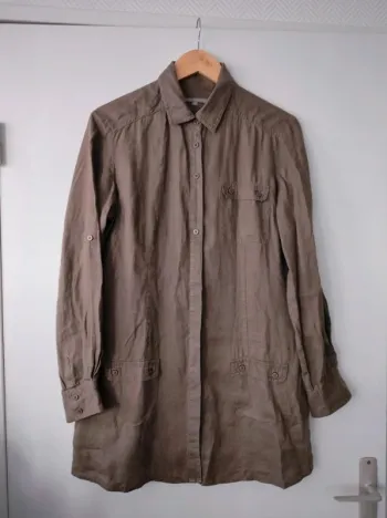 Chemise longue en lin Somewhere