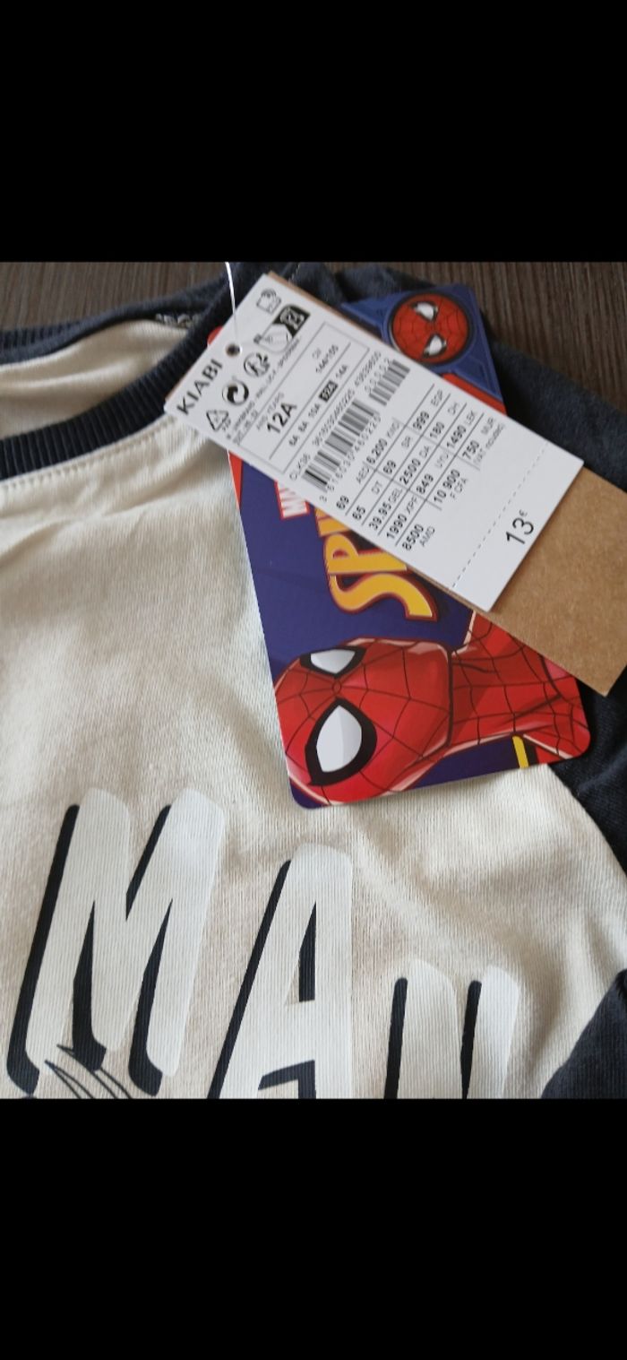 Ensemble pyjamas garçon spiderman 12 ans - photo numéro 2