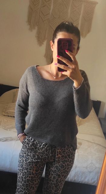 Pull Please gris taille unique