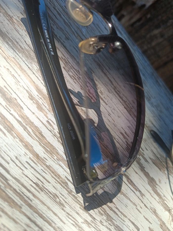 Lunettes de soleil authentique Gucci No 2026 écailles - photo numéro 5