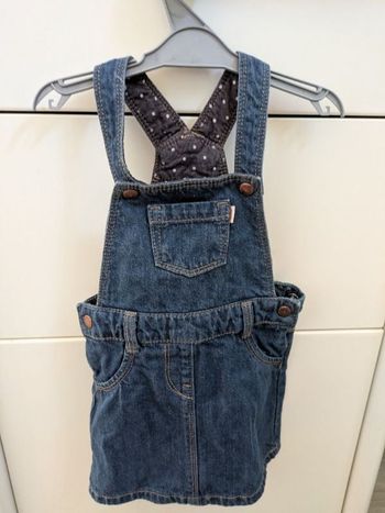 Salopette jupe jean 12 mois