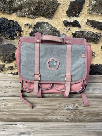 Cartable primaire rose et gris - Kickers