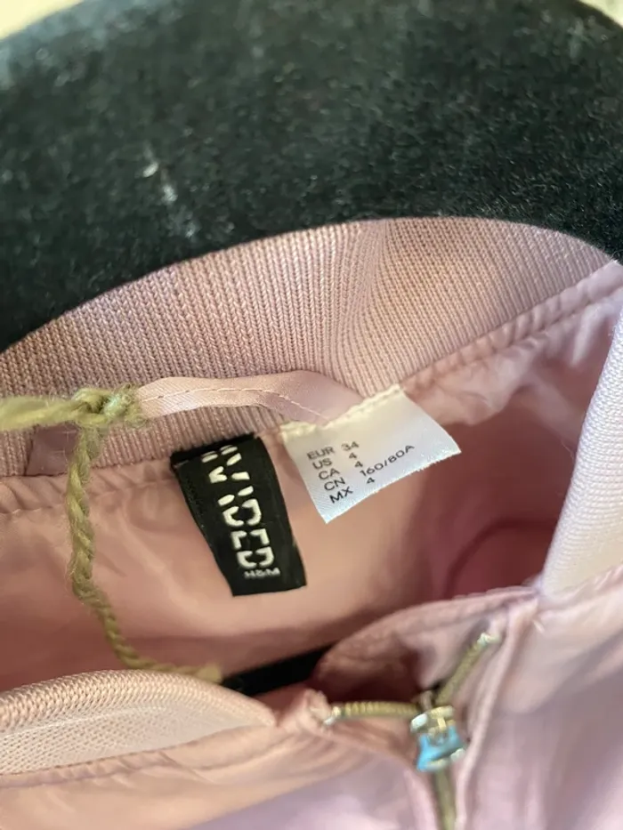 bomber satinée h&m divided taille 34 neuf - photo numéro 3
