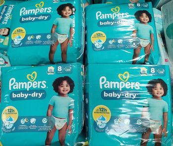 Couches Pampers Taille 8, 112 Couches .