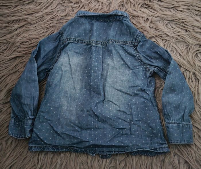 Chemise en jean manches retroussable 2ans - photo numéro 4