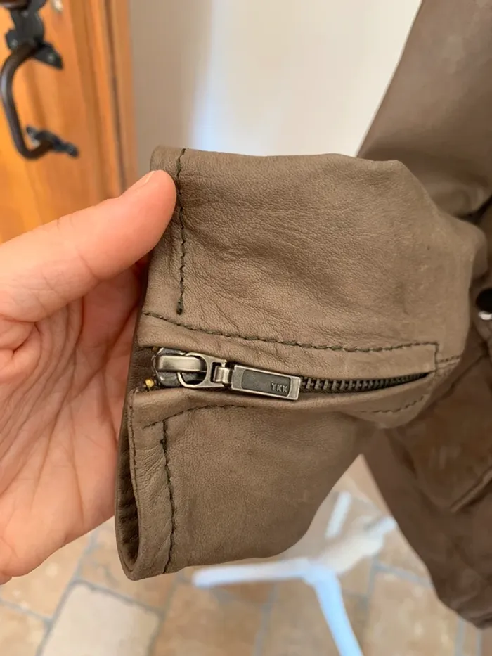 Veste en cuir d’agneau Maje taille M - photo numéro 3