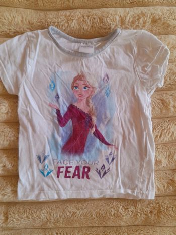 Tee shirt Reine des neiges 4 ans