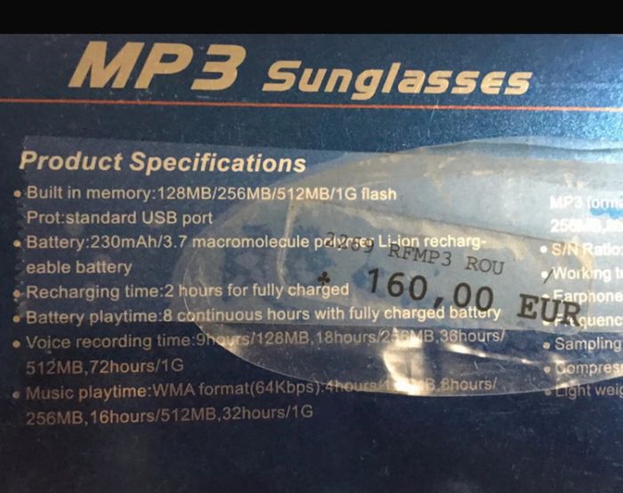 # lunettes de soleil MP3 😎 polarisé - photo numéro 10