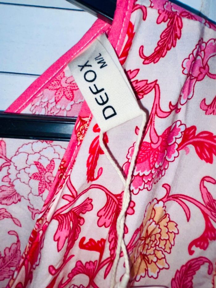 Robe, top volant à fleurs Rose defox - photo numéro 2
