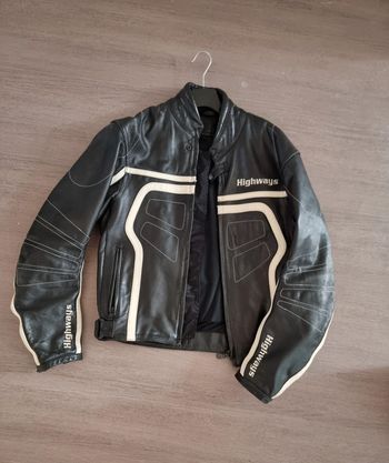 Veste cuir moto