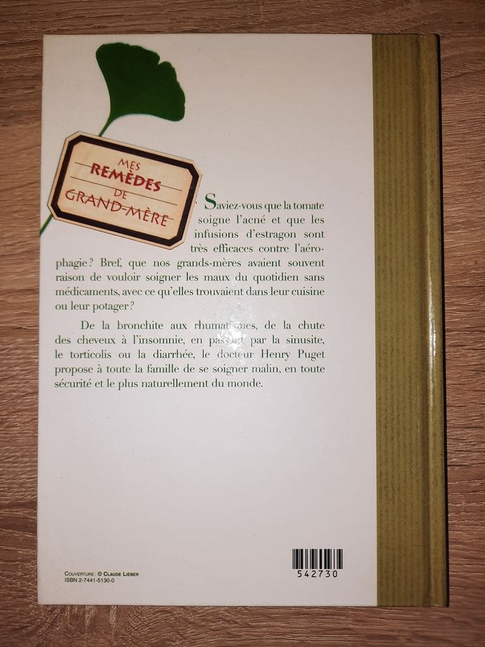 Livre "Mes remèdes de Grand-mère" - photo numéro 2