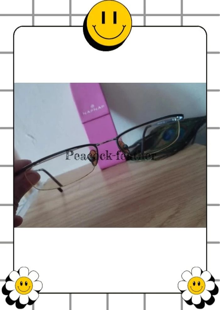 Monture de lunettes de vue bleue Naf Naf - photo numéro 5