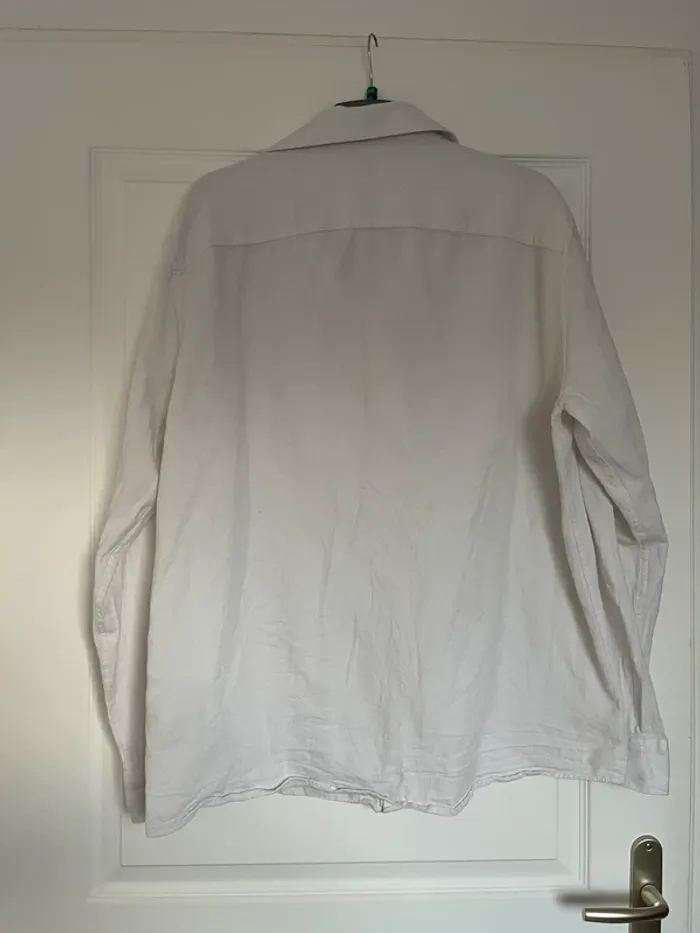 Chemise manches longues blanches homme Celio XL très bon état🤍 - photo numéro 5